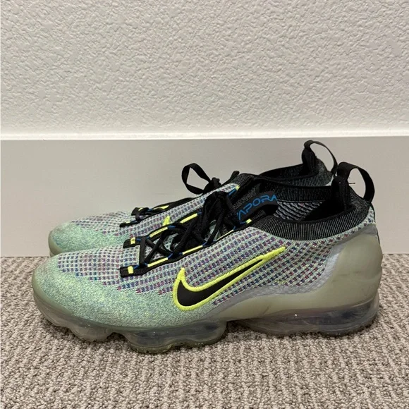 Nike Air VaporMax 2021 Flyknit Next Nature Volt Photo Blue Size 11 Men’s Size 11.5 - Nike Air VaporMax 2021 Flyknit Next Nature Volt  main image 3